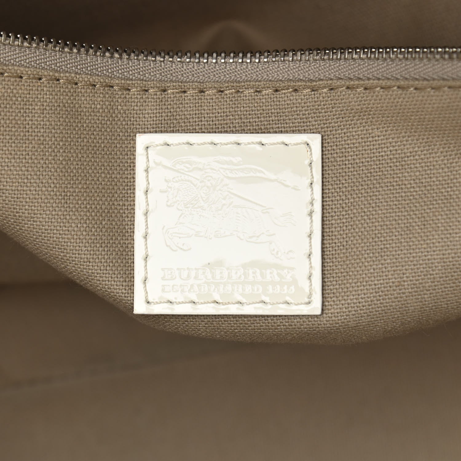 Burberry Supernova Check Hearts Small Nickie Tote White 6 of 10