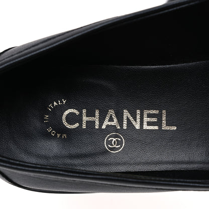 Chanel Lambskin Quilted CC Turnlock Loafers 41 Black 9 of 11