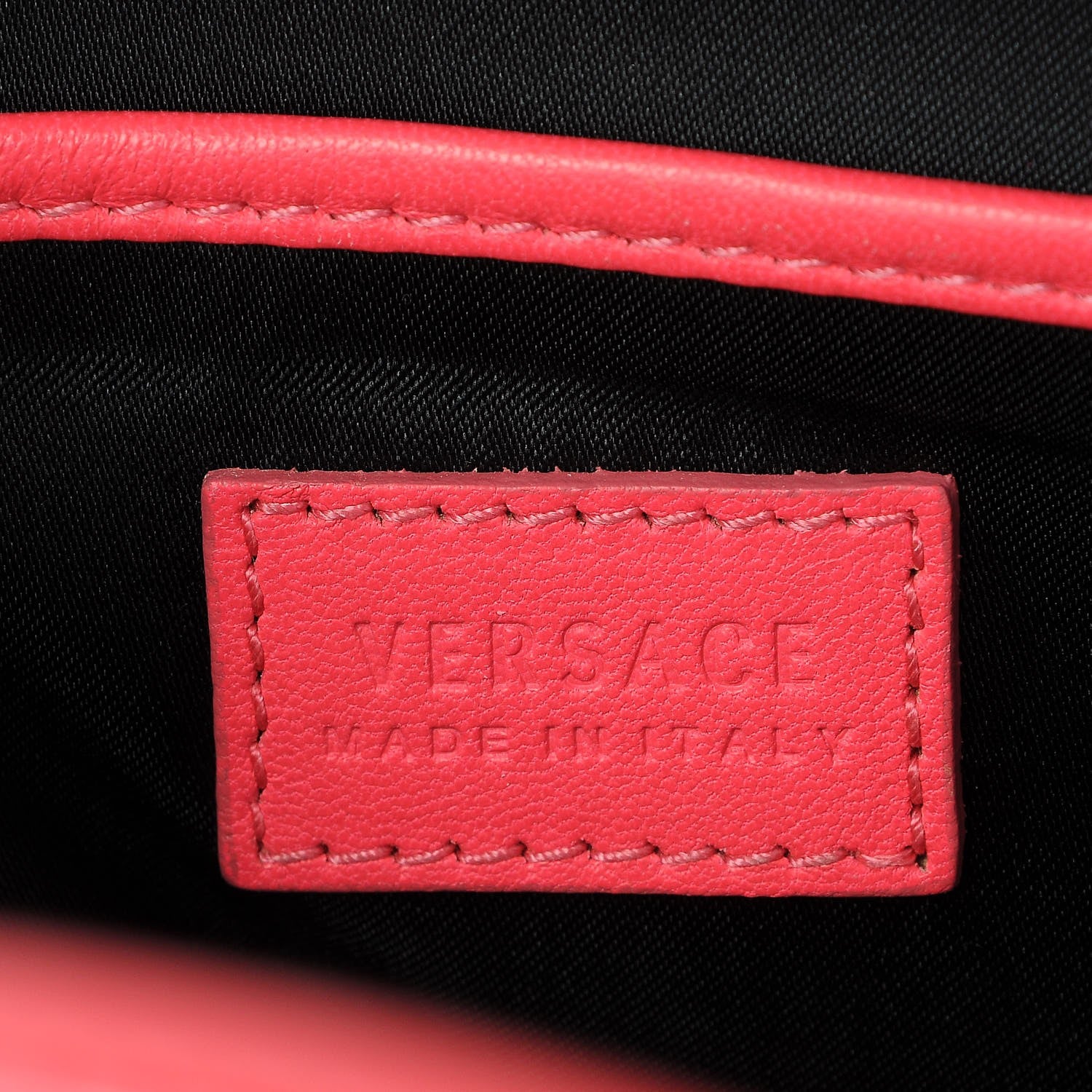 Versace Patent Small Signature Bag Pink 7 of 9