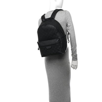 Louis Vuitton Calfskin Monogram Shadow Discovery Backpack Black 2 of 9