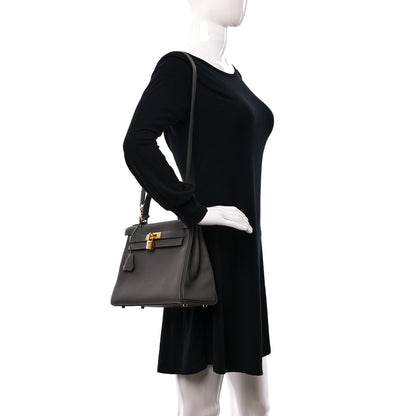 Hermes Togo Kelly Retourne 28 Gris Meyer 2 of 13