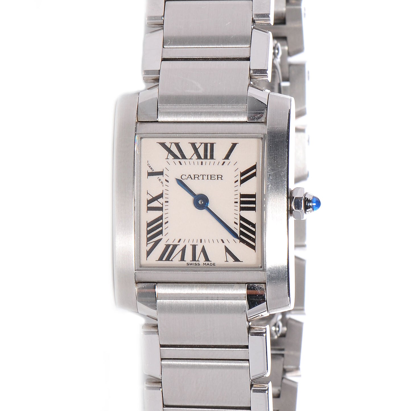 Stainless Steel 20mm Tank Francaise Quartz Watch