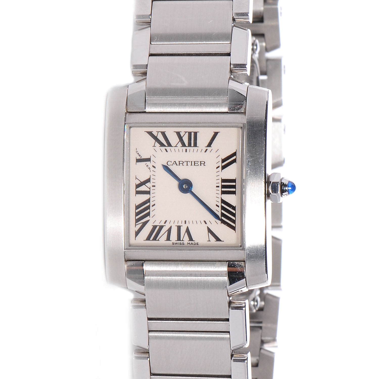 Cartier Stainless Steel 20mm Tank Francaise Quartz Watch 1 of 7
