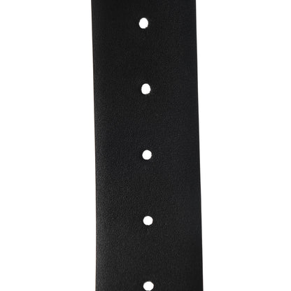 Valentino Garavani Glossy Calfskin VLogo Reversible Belt 90 36 Black Brown 5 of 6