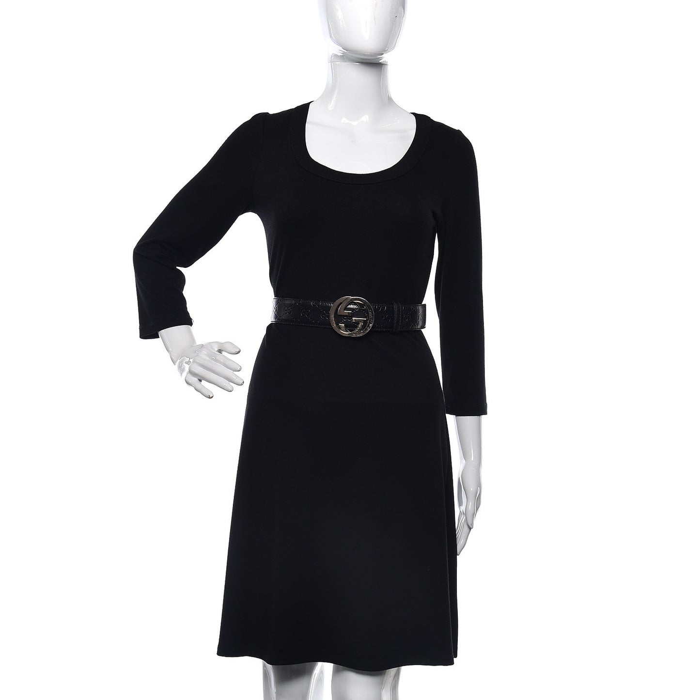 Guccissima Interlocking G Belt 90 36 Black