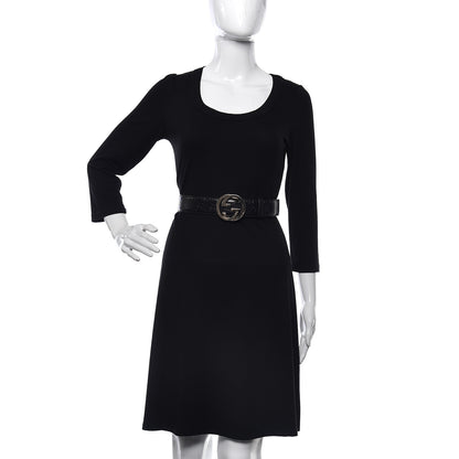 Gucci Guccissima Interlocking G Belt 90 36 Black 2 of 8