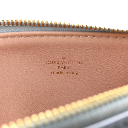Louis Vuitton Metallic Lambskin Embossed Monogram Coussin BB Blue 8 of 15