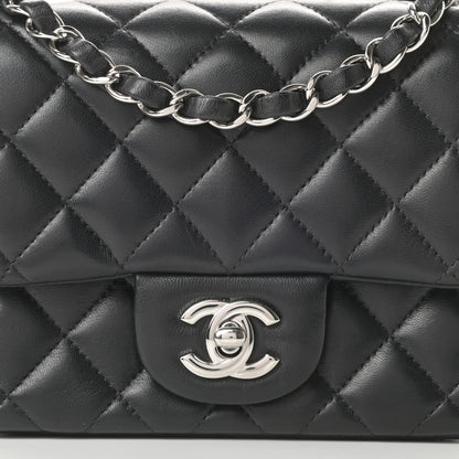 Chanel Lambskin Quilted Mini Square Flap Black 8 of 12