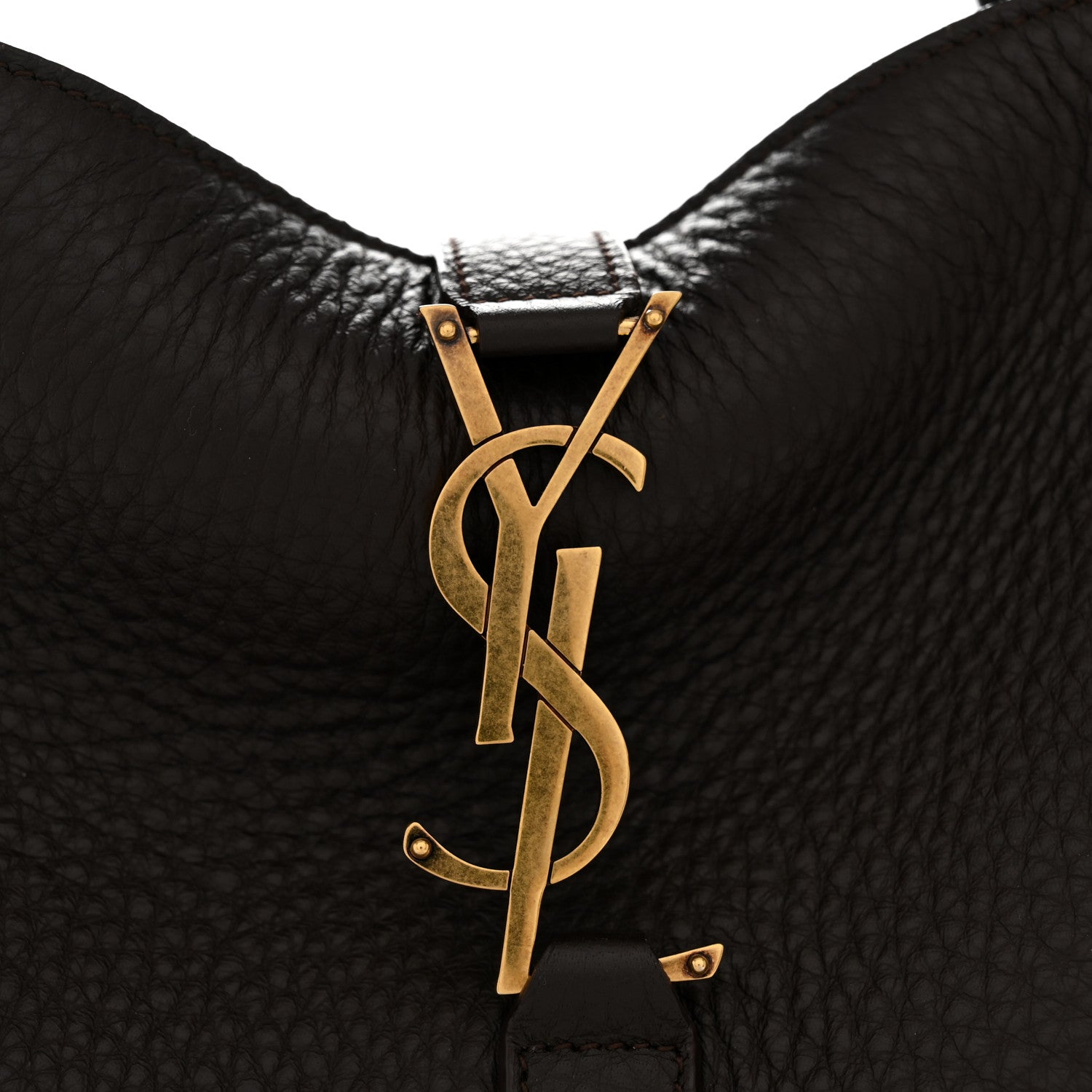 Saint Laurent Grained Deerskin Bea Tote Musk 13 of 14