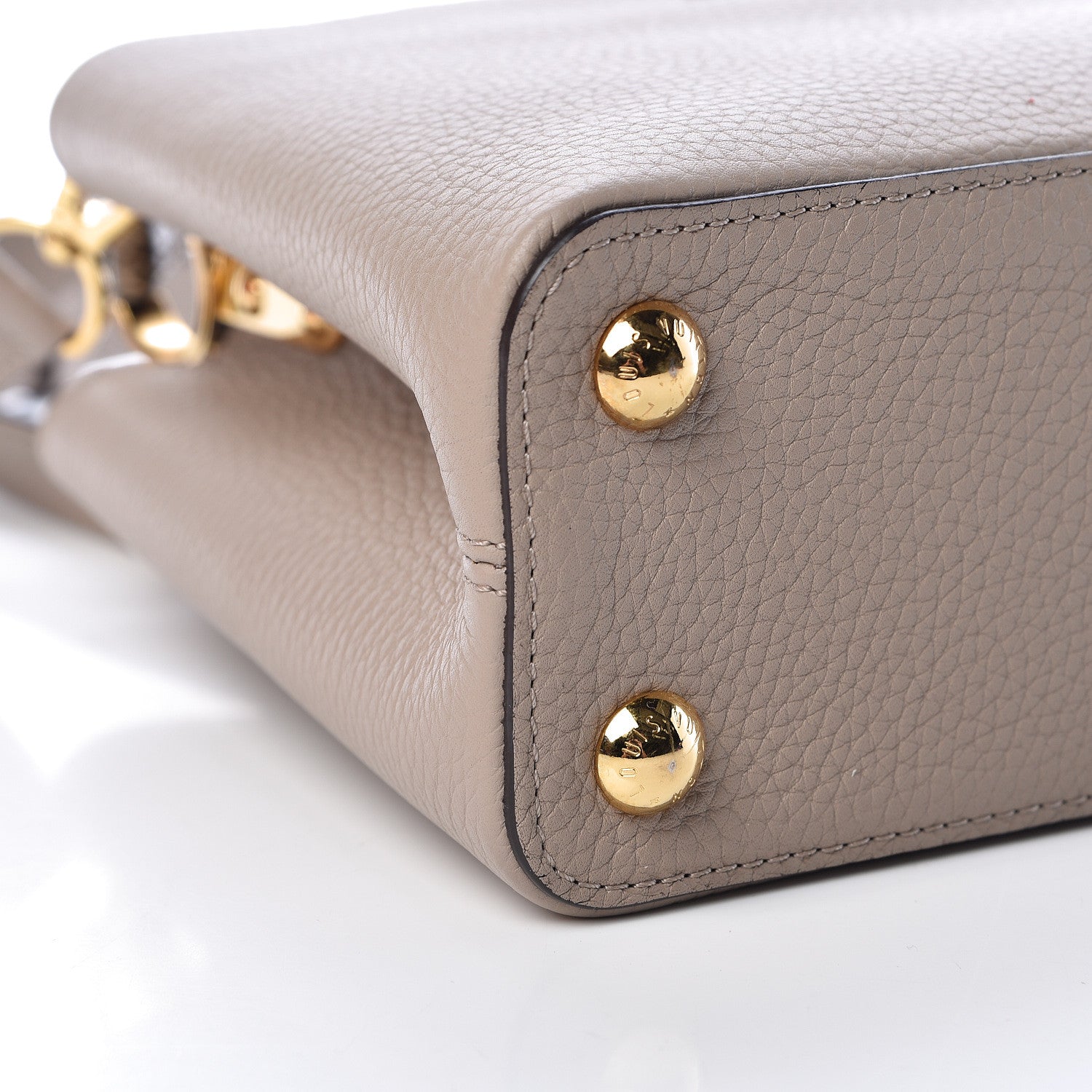 Louis Vuitton Taurillon Ayers Capucines BB Galet 8 of 10