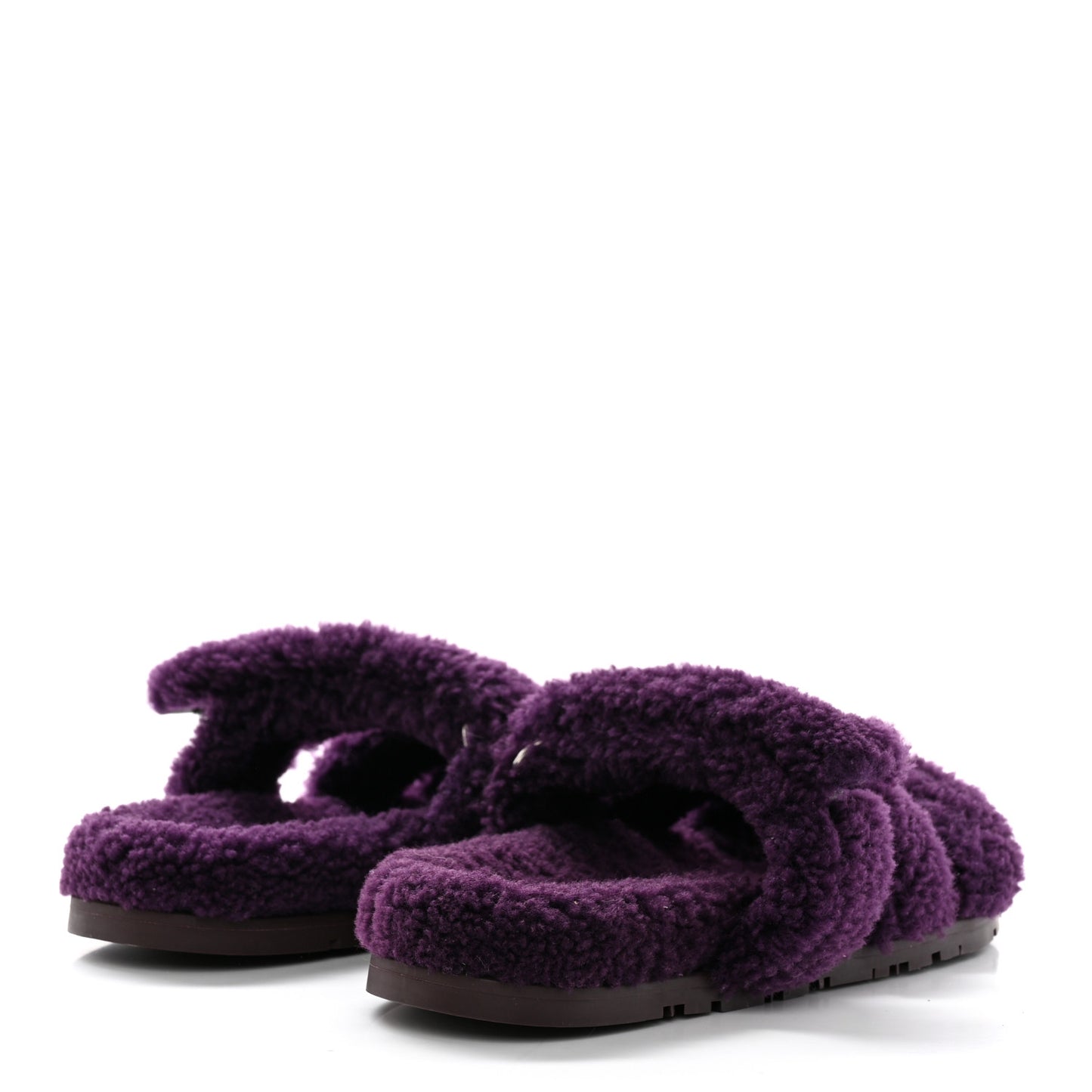 Woolskin Womens Chypre Sandals 38.5 Violet Fonce