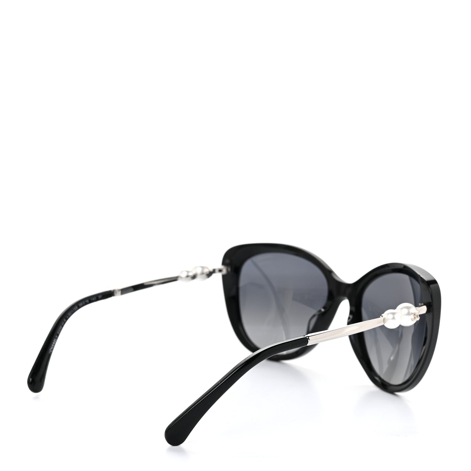 Chanel Acetate Polarized Butterfly Winter Pearl Sunglasses 5339-H-A Black 4 of 7