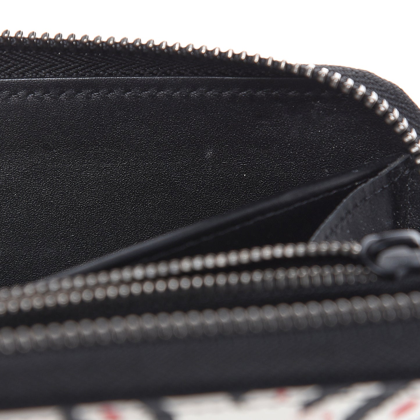 Calfskin Zippy Wallet Graphic Print