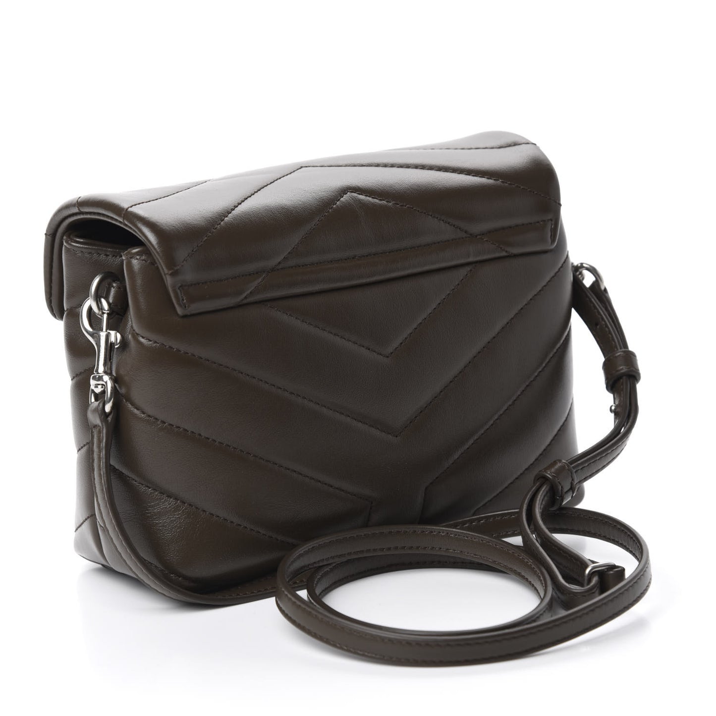 Calfskin Y Quilted Monogram Toy Loulou Crossbody Bag Faggio