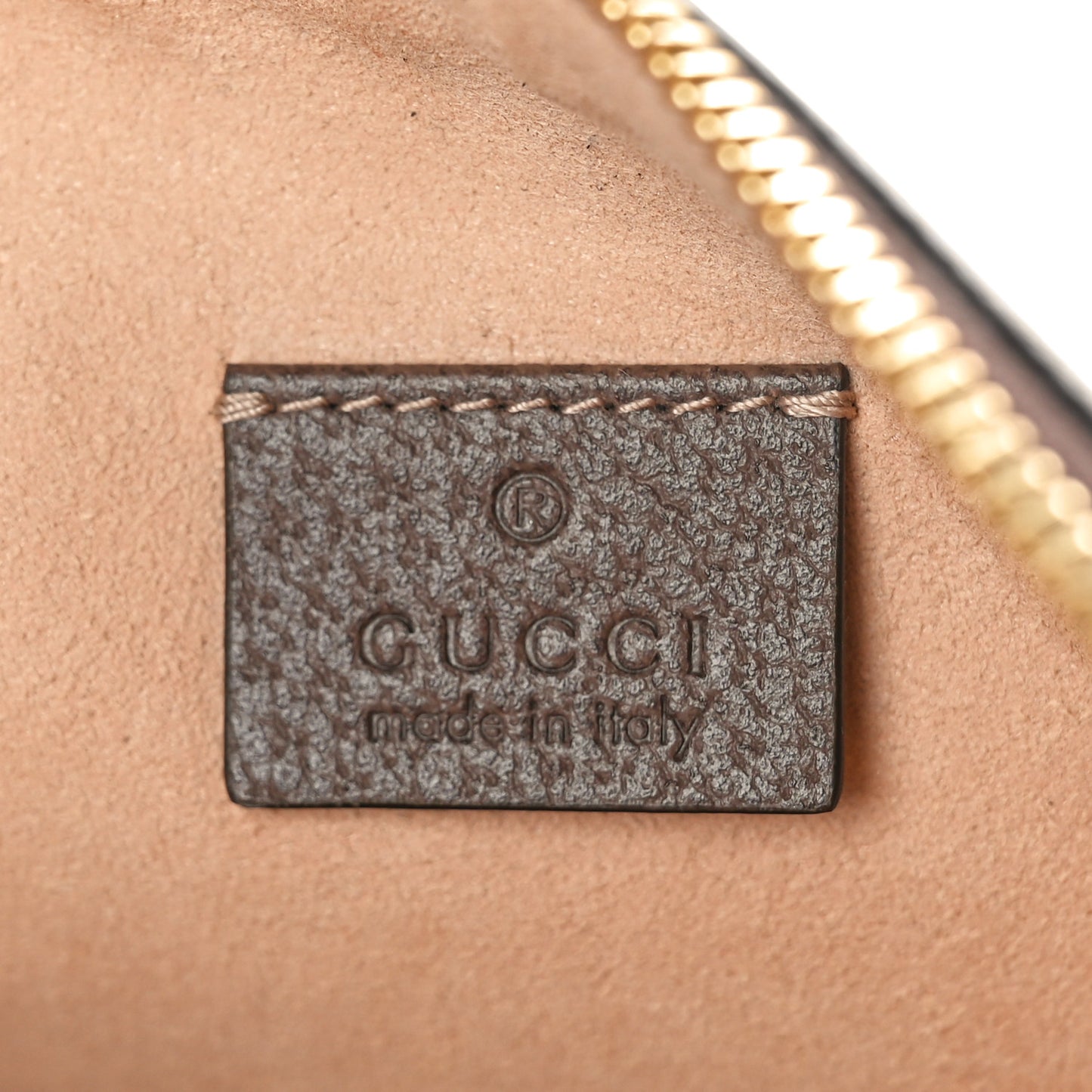 GG Supreme Monogram Large Ophidia Pouch Clutch Brown
