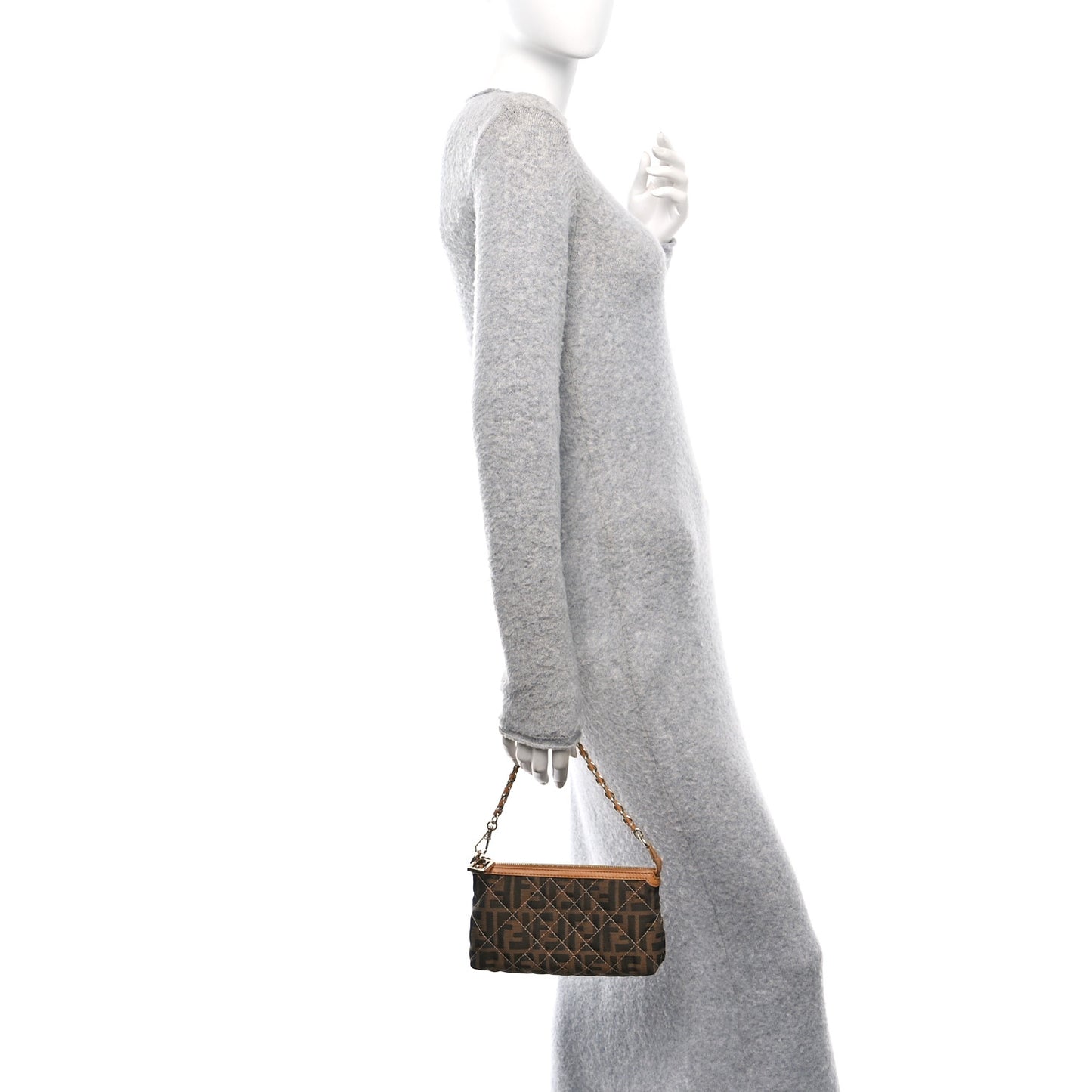 Zucca Quilted Pochette Tobacco