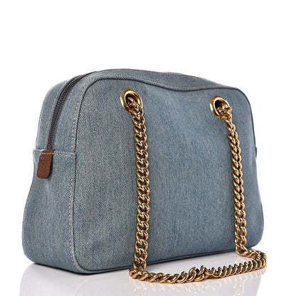 Gucci Denim Small Soho Bowler Blue 2 of 11