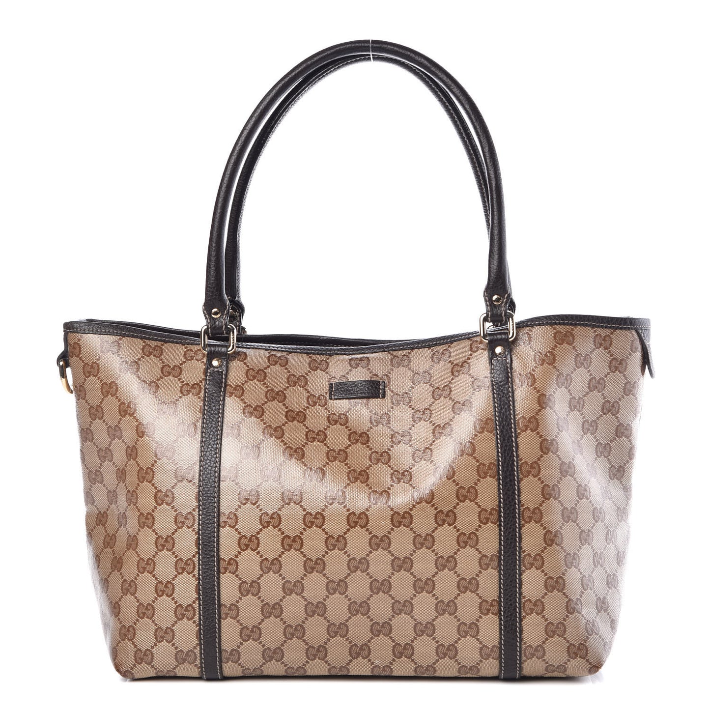 Crystal Monogram Medium Joy Tote Beige Ebony Testa di Moro