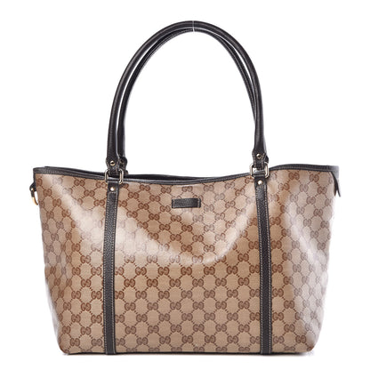 Gucci Crystal Monogram Medium Joy Tote Beige Ebony Testa di Moro 1 of 12