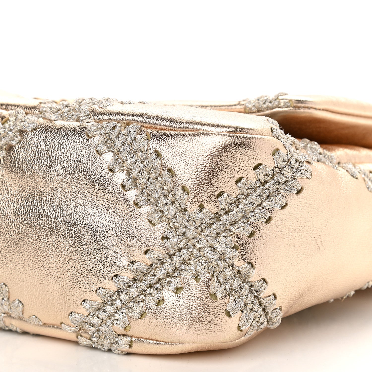 Chanel Metallic Calfskin Crochet Medium Chanel 19 Flap Gold 6 of 9
