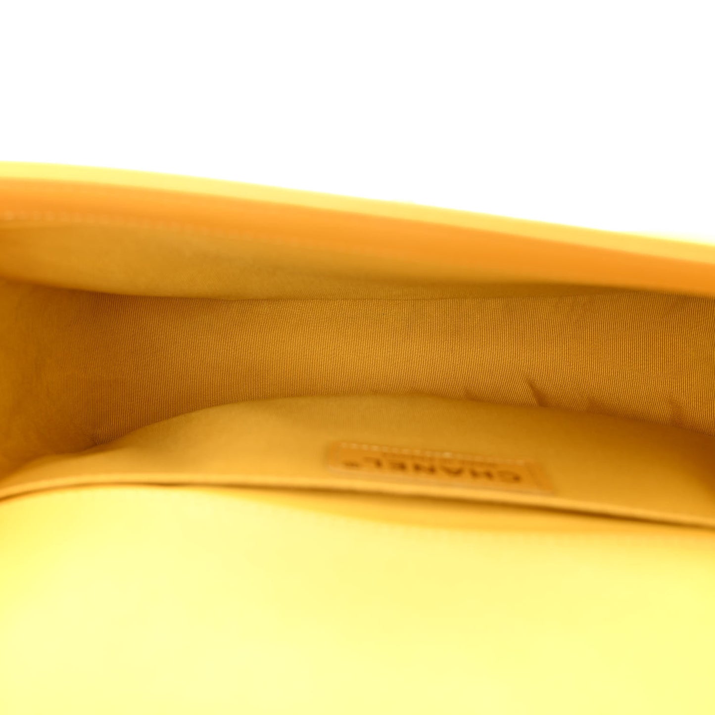 Calfskin Quilted Medium Boy Flap Yellow