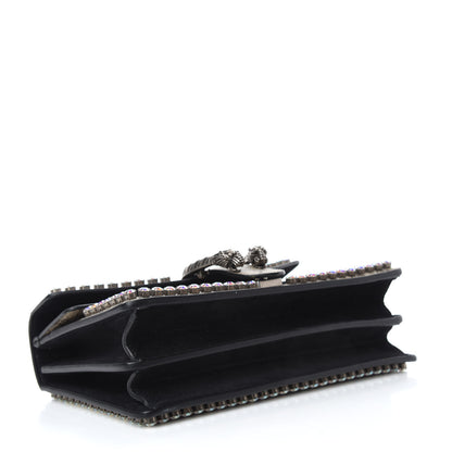 Gucci GG Supreme Monogram Crystal Small Dionysus Shoulder Bag Black 4 of 11