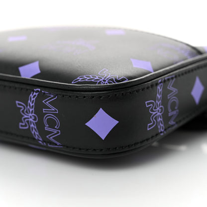 MCM Calfskin Color Splash Pouch on Chain Dahlia Purple 9 of 11