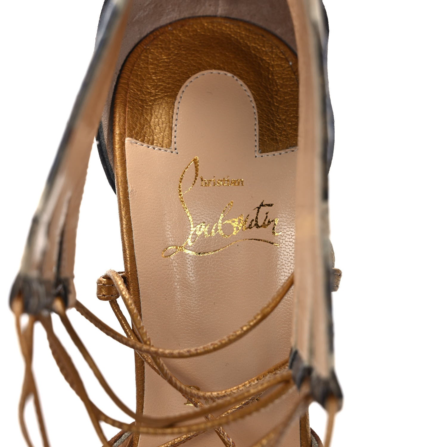 Christian Louboutin Suede Snakeskin Embossed Pony Hair Corsankle 150 Sandals 39 Indiana 7 of 9