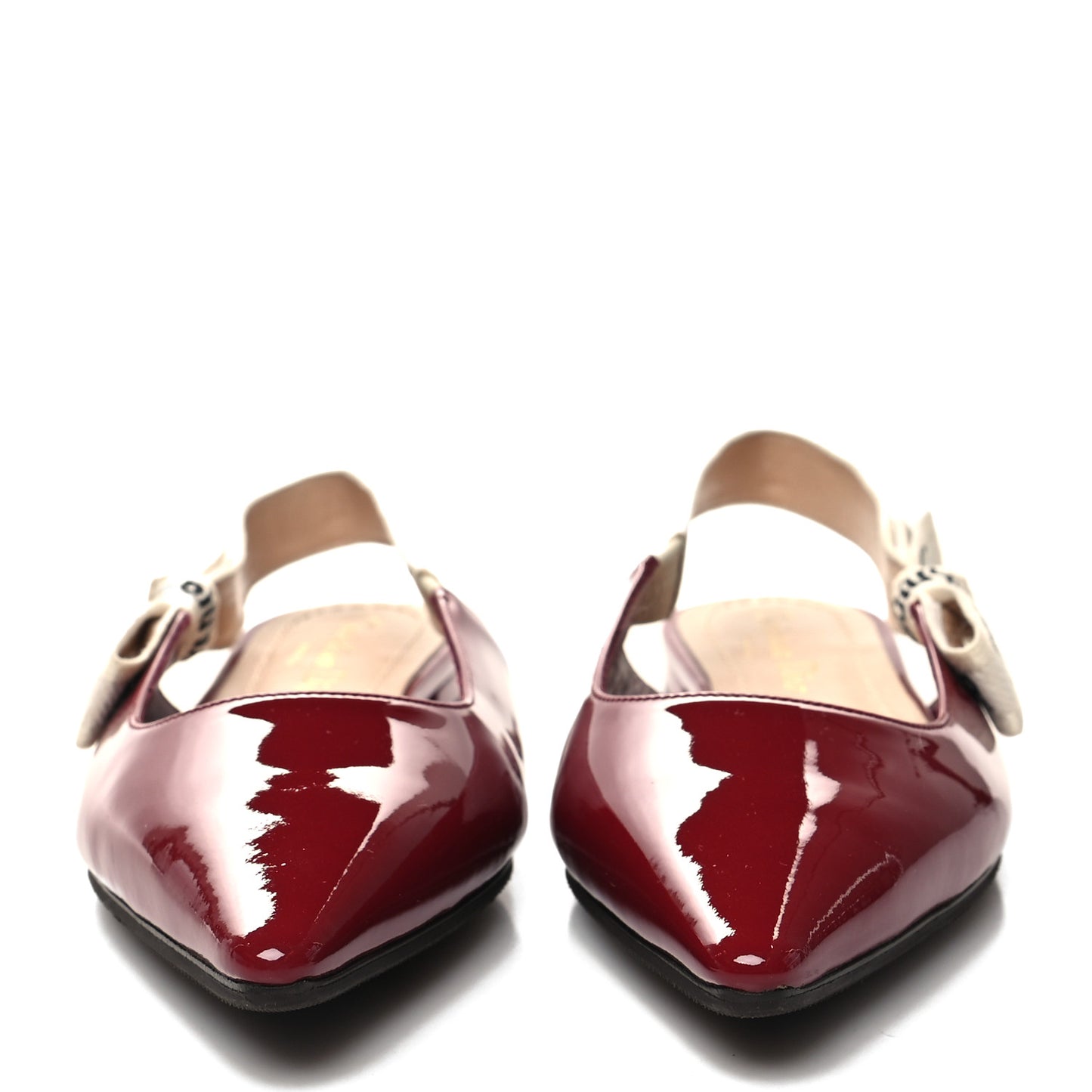 Patent Ribbon J'Adior Slingback Ballet Flats 35 Scarlet