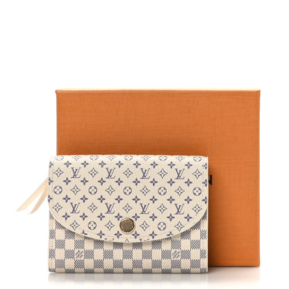 Louis Vuitton Damier Azur Calfskin Monogram Rosalie Coin Purse 8 of 8