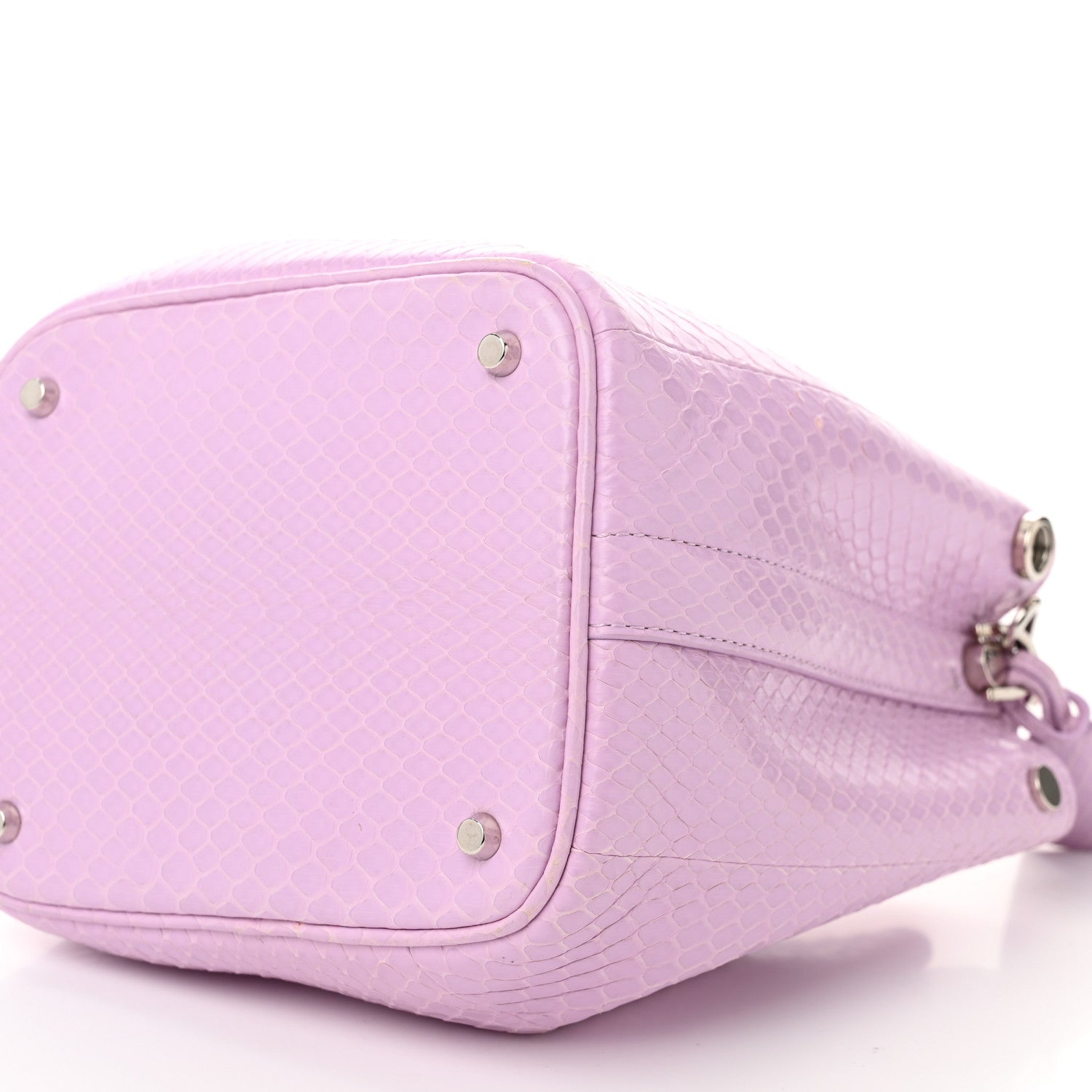 Christian Dior Snakeskin Small Diorific Bucket Bag Pink 11 of 11