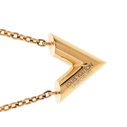 Louis Vuitton Essential V Necklace Gold 5 of 6