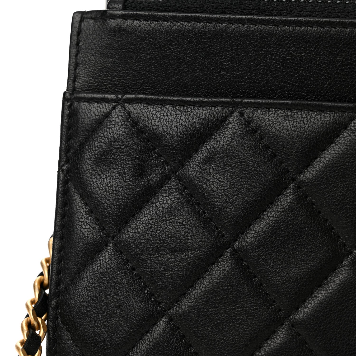 Chanel Lambskin Quilted Infinity Wallet On Chain WOC Black 12 of 14