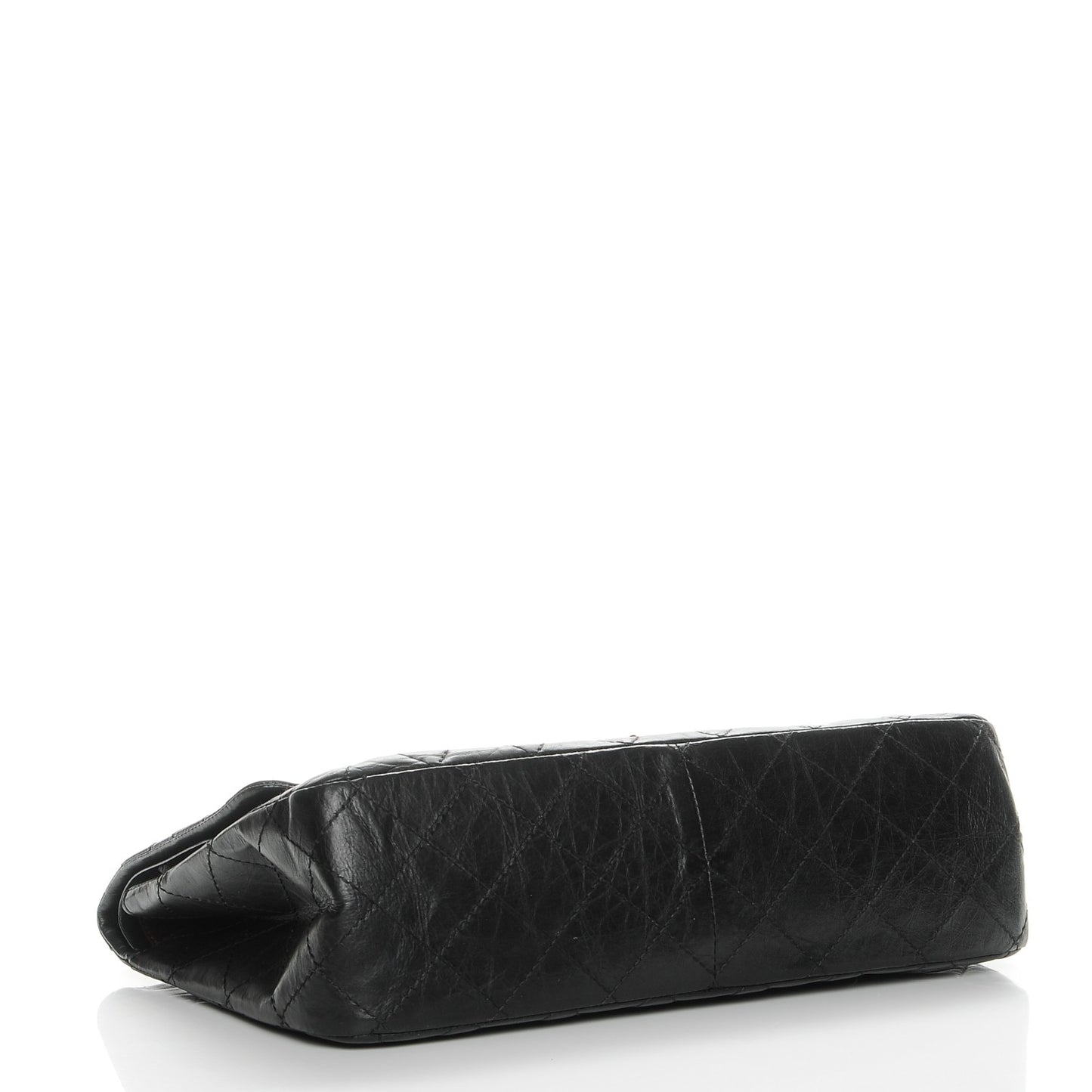 Aged Calfskin Quilted 2.55 Reissue 227 Flap Black