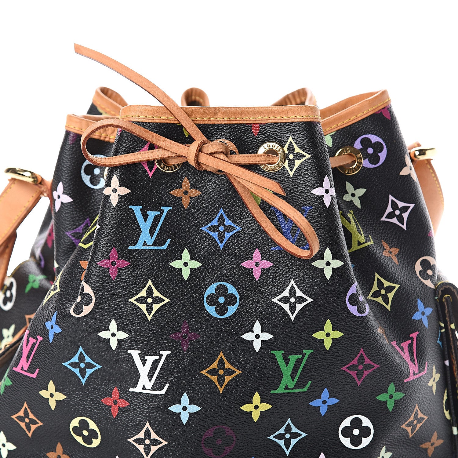 Louis Vuitton Monogram Multicolor Petit Noe Black 5 of 7