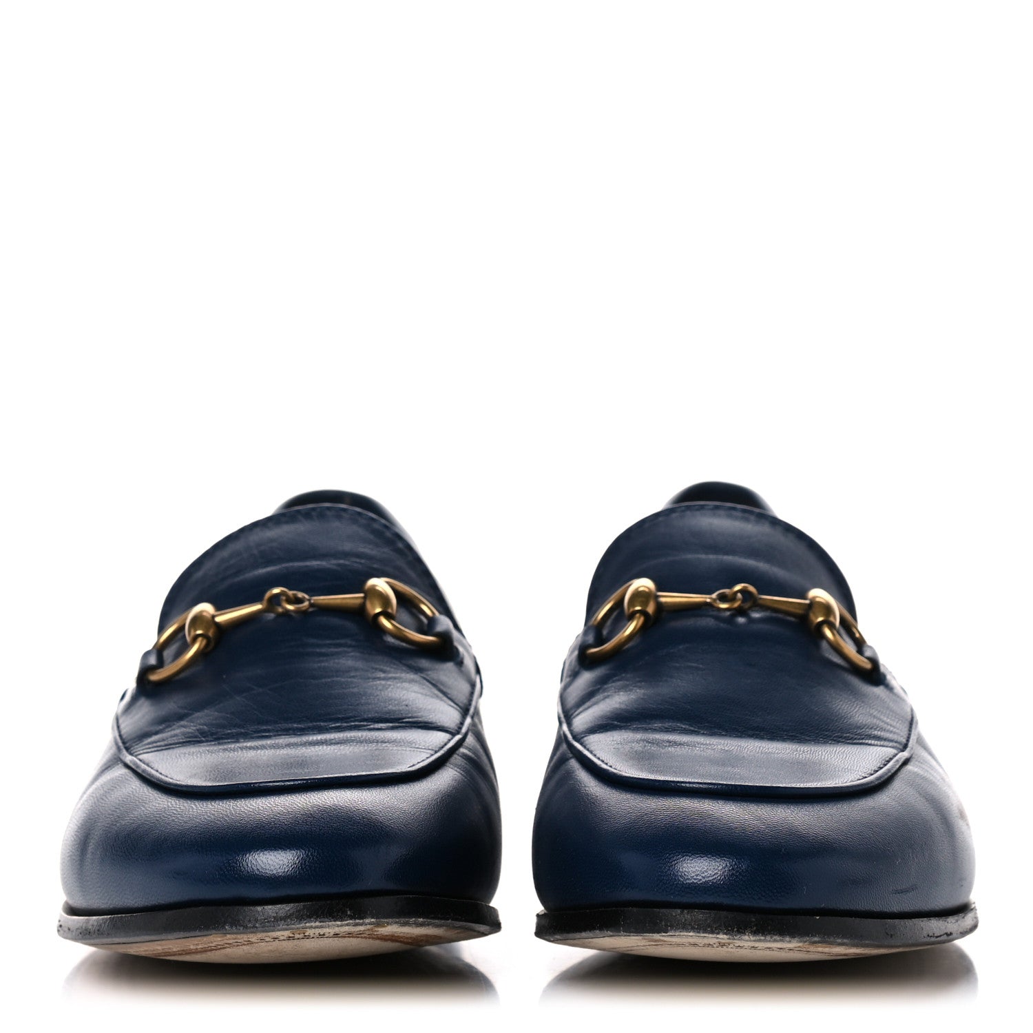 Gucci Malaga Kid Womens Jordaan Loafers 36.5 Blue Agata 2 of 13
