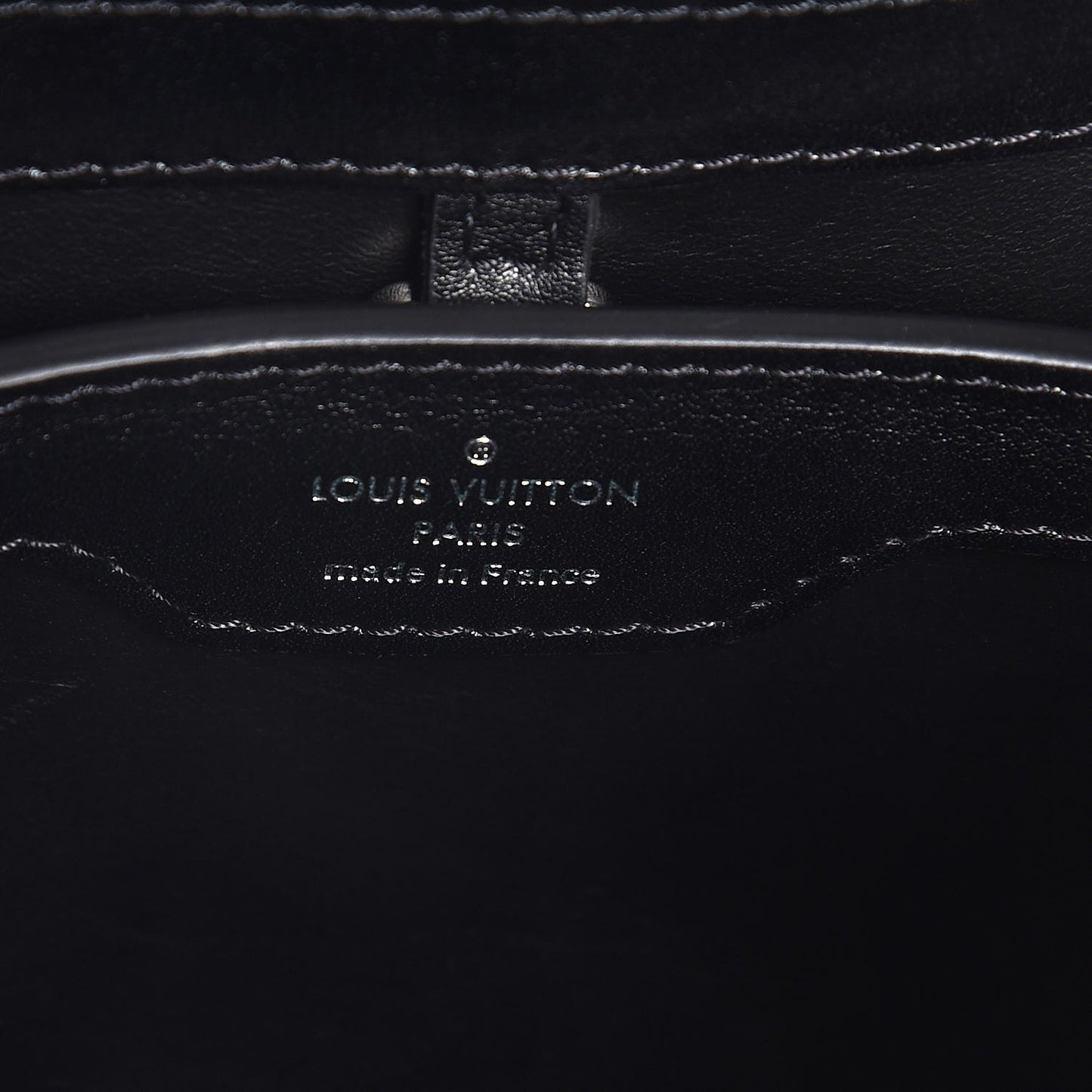 Smooth Calfskin Crystal Flowers Capucines BB Black