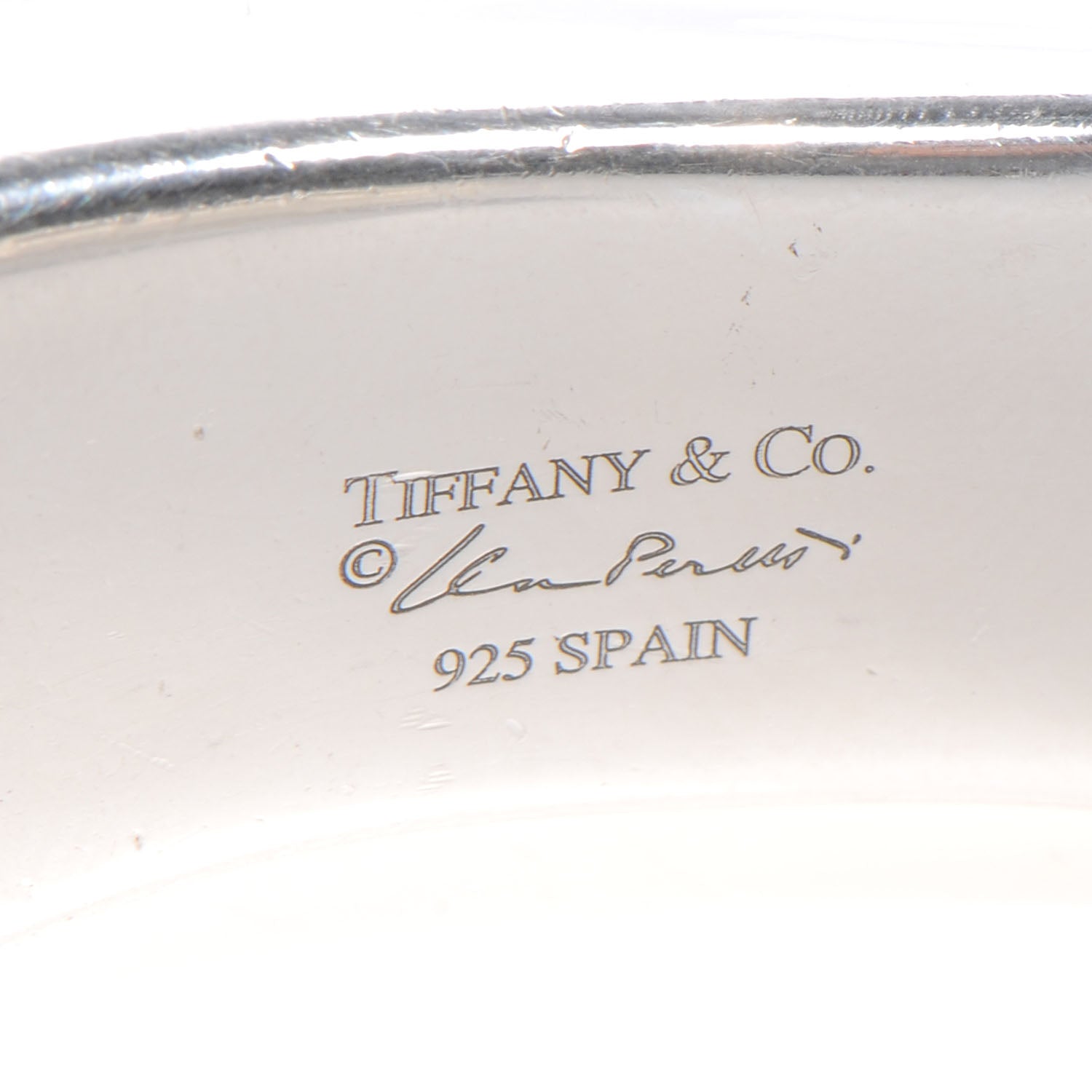 Tiffany Sterling Silver Elsa Peretti Swirl Cuff 5 of 5