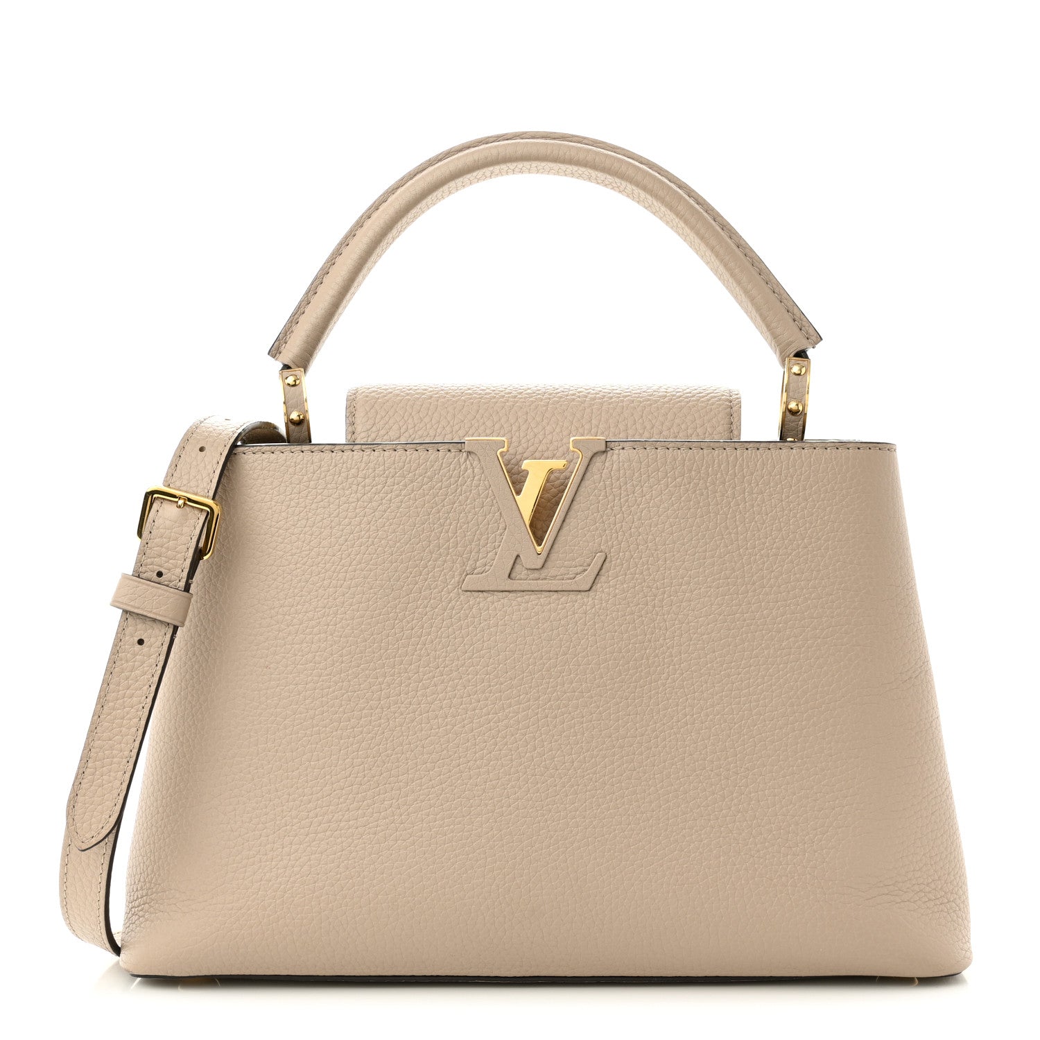 Louis Vuitton Taurillon Capucines MM Galet 1 of 8