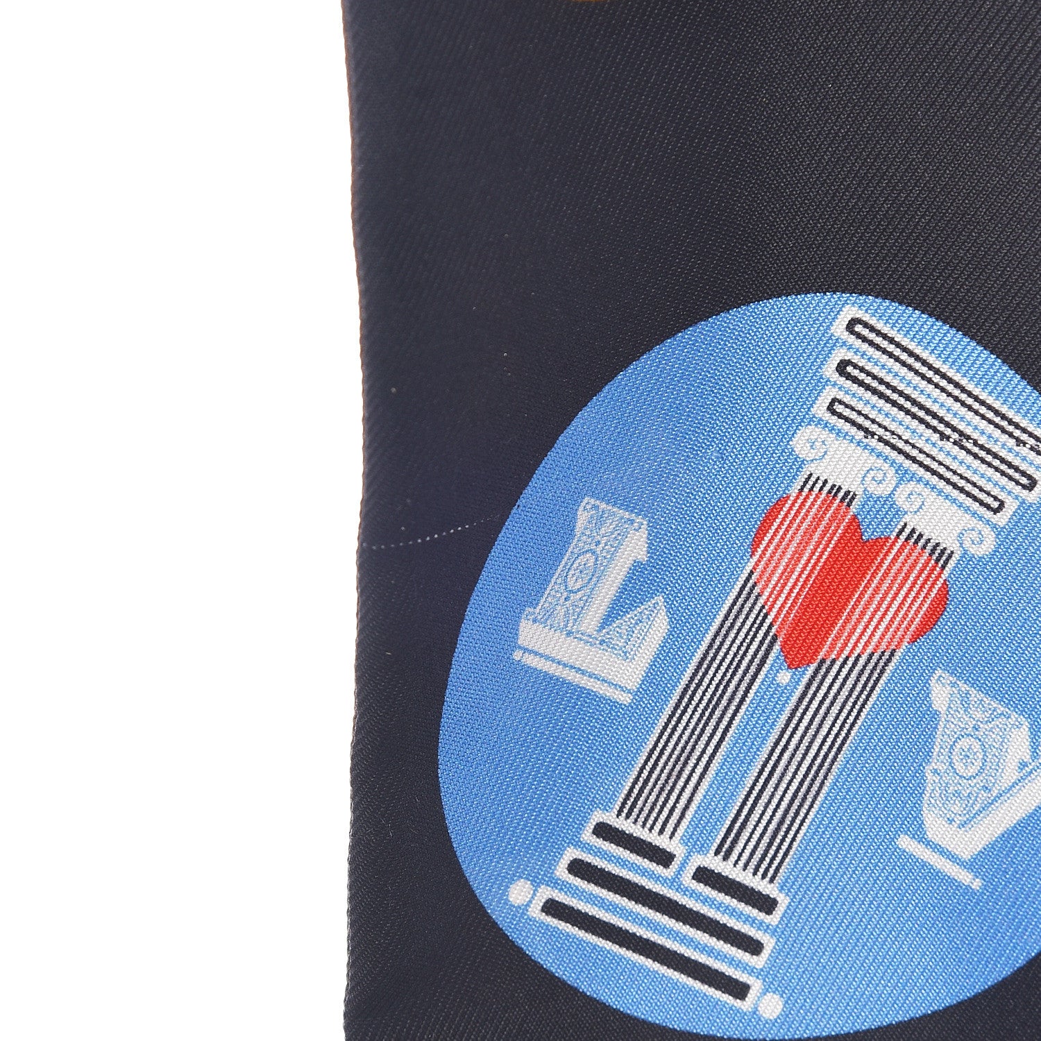 Louis Vuitton Silk Monogram World Tour Stickers Bandeau Black 3 of 5