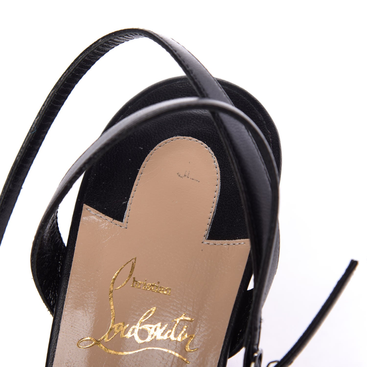 Christian Louboutin Nappa Loubi Queen 100 Sandals 40 Black 9 of 11