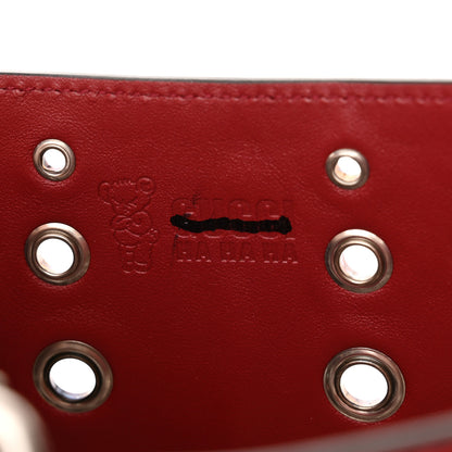 Gucci Calfskin Ha Ha Ha Jackie 1961 Eyelet Hobo Cherry Red 6 of 11