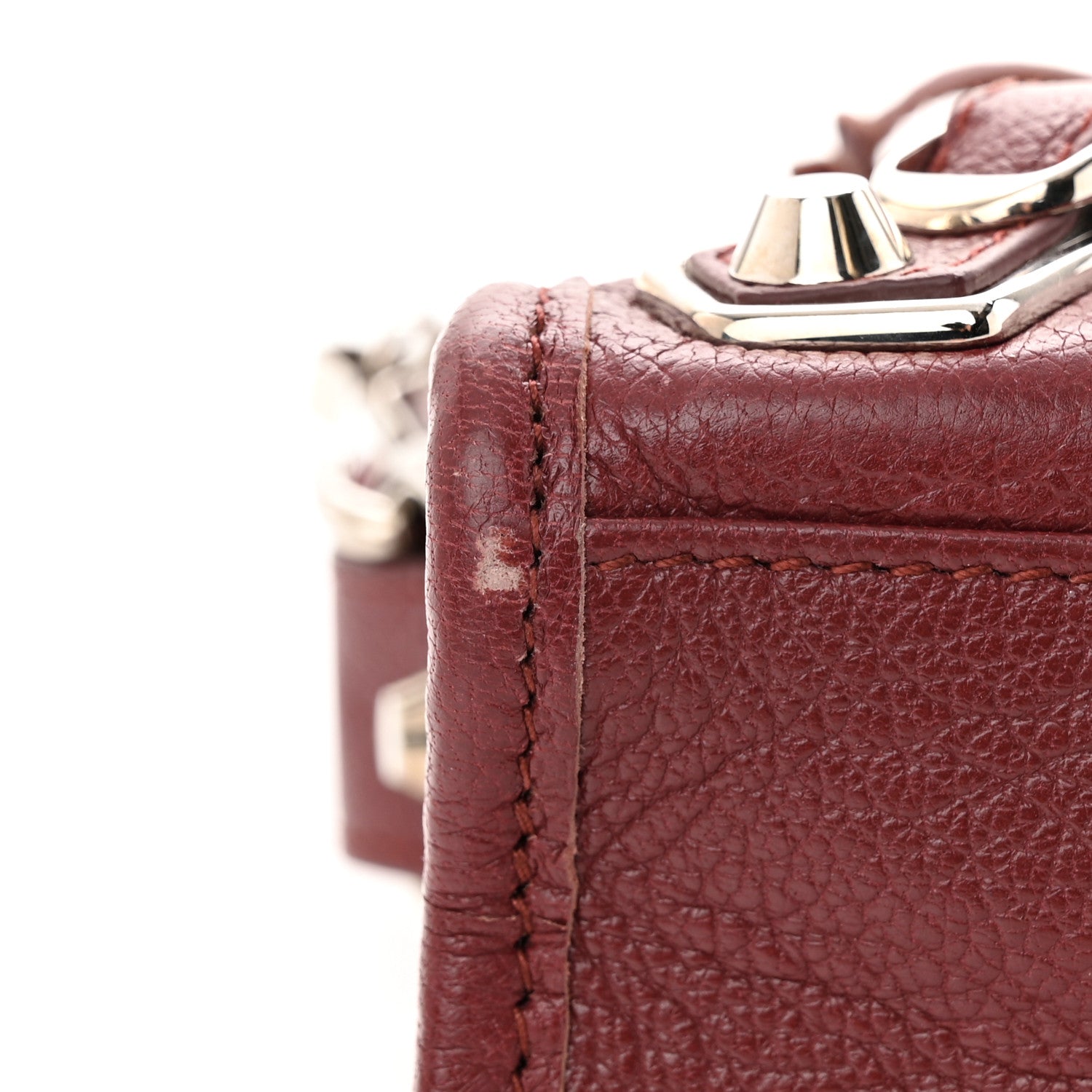 Balenciaga Chevre Silver Metallic Edge Hardware Mini City Cassis 11 of 11