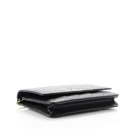 Chanel Caviar Quilted Wallet On Chain WOC Black 4 of 8