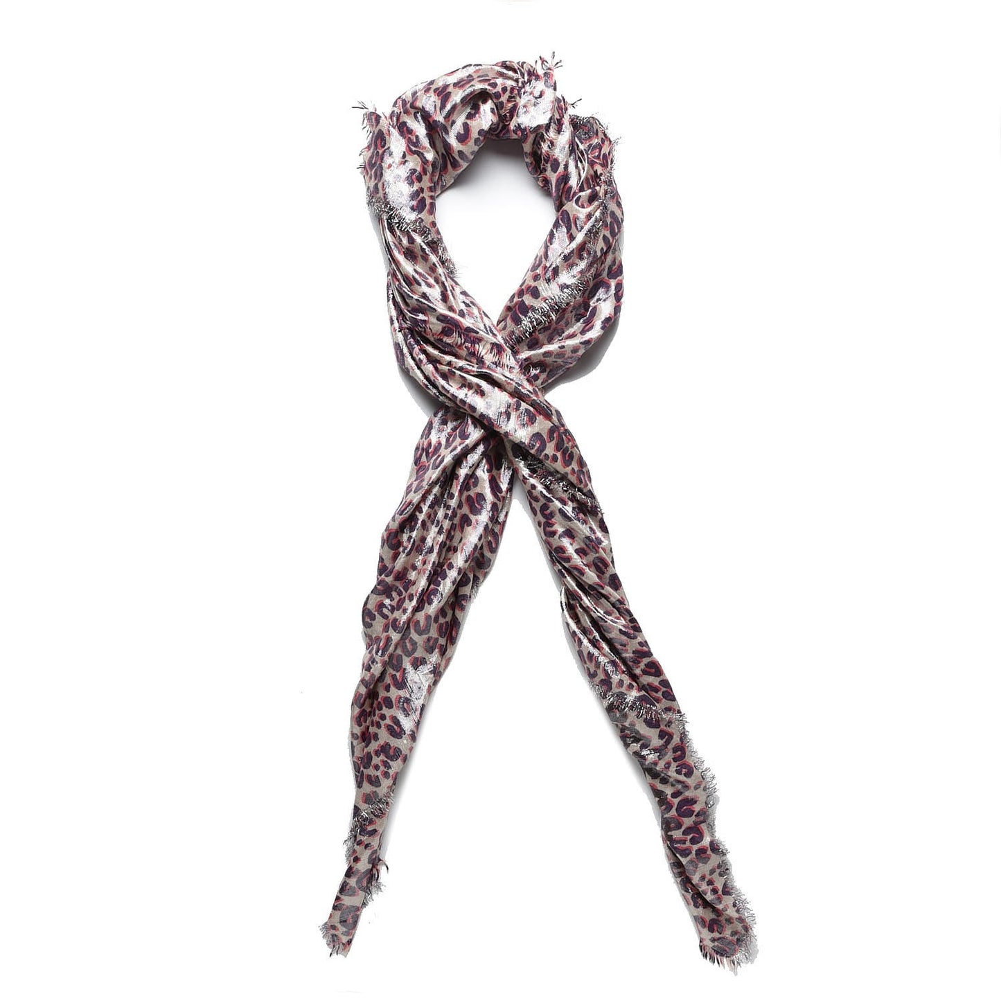 Cashmere Silk Stephen Sprouse Disco Leopard Stole