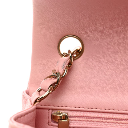 Chanel Lambskin Quilted Mini Rectangular Flap Pink 13 of 16