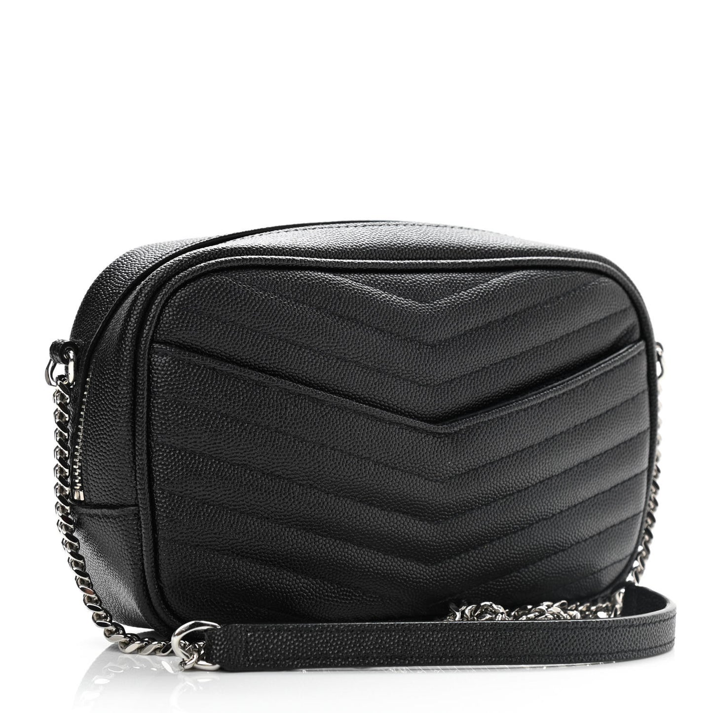 Grain De Poudre Matelasse Monogram Mini Lou Camera Bag Black