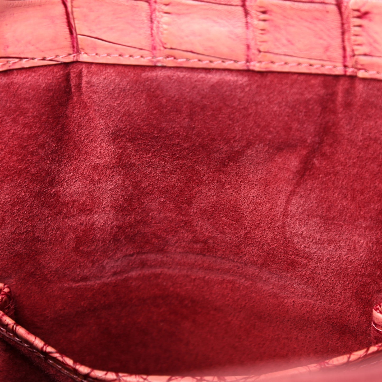 Crocodile Satchel Light Coral