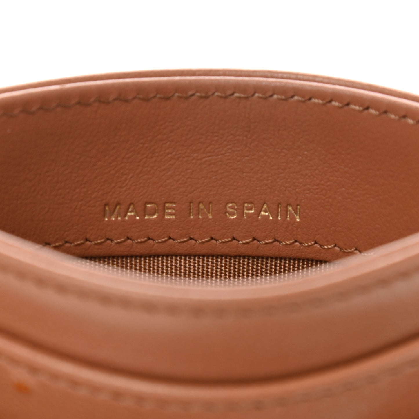 Lambskin Quilted Chanel 19 Card Holder Brown