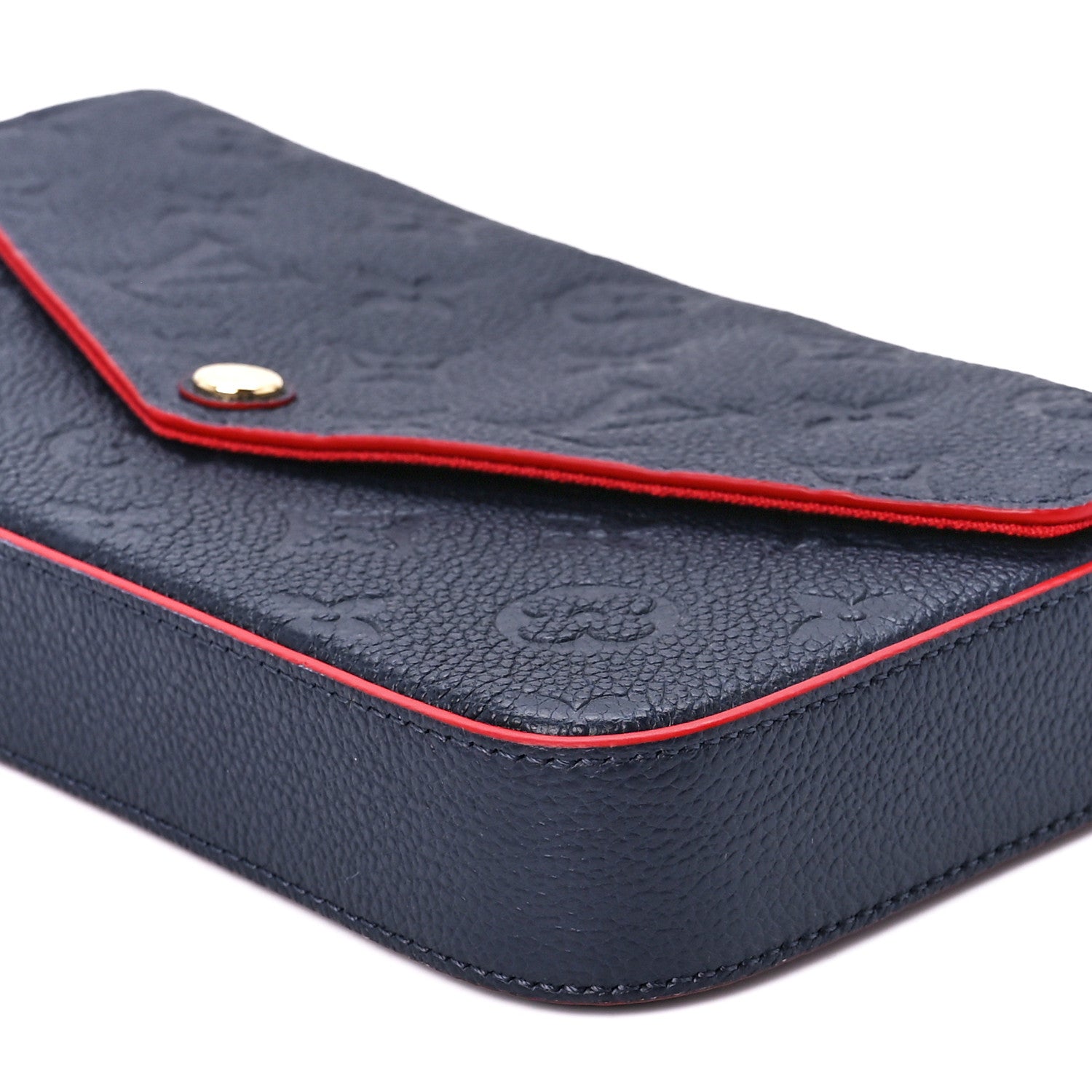 Louis Vuitton Empreinte Pochette Felicie Chain Wallet Marine Rouge 15 of 15